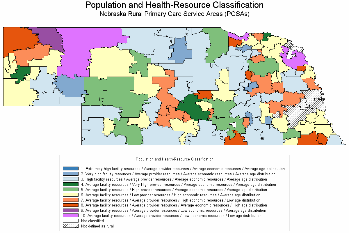 Choropleth map of cluster