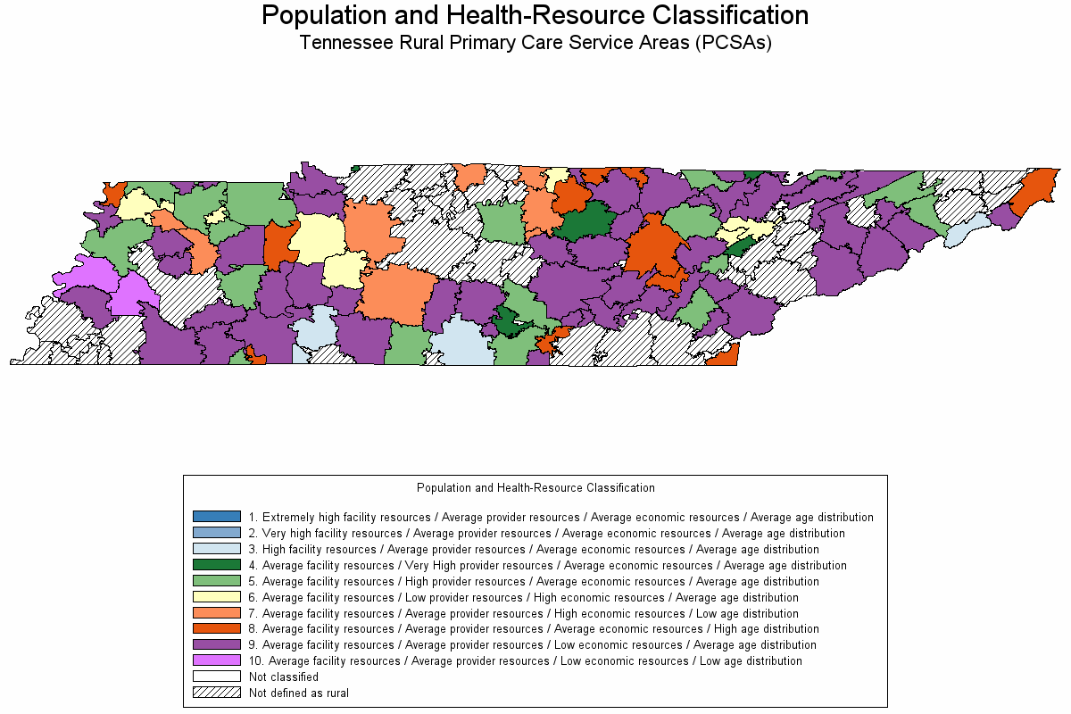 Choropleth map of cluster